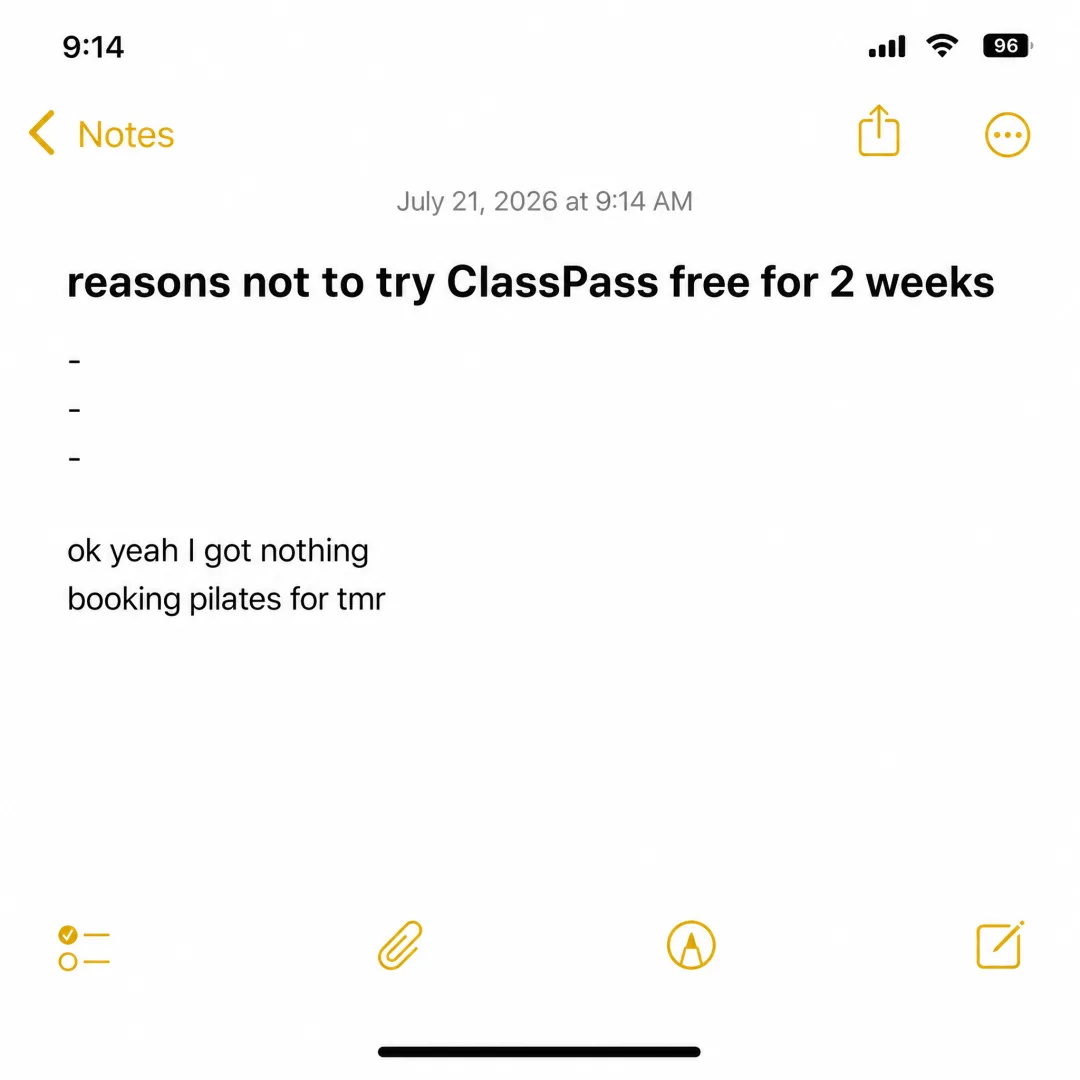 ClassPass — reasons not to try it free for 2 weeks